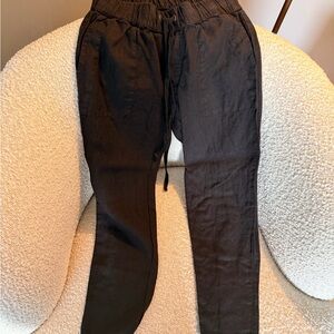Enza Costa French Linen Drawstring Pants
